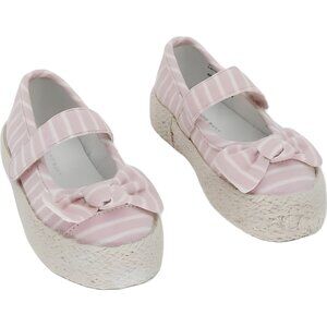 Something Navy Perry Mary Jane Bow Platform Striped Pink/White Kids US 8M